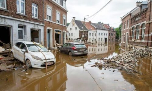 Souvenir de la journée solidarité aux sinistrés des inondations dévastatrices de Belgique.